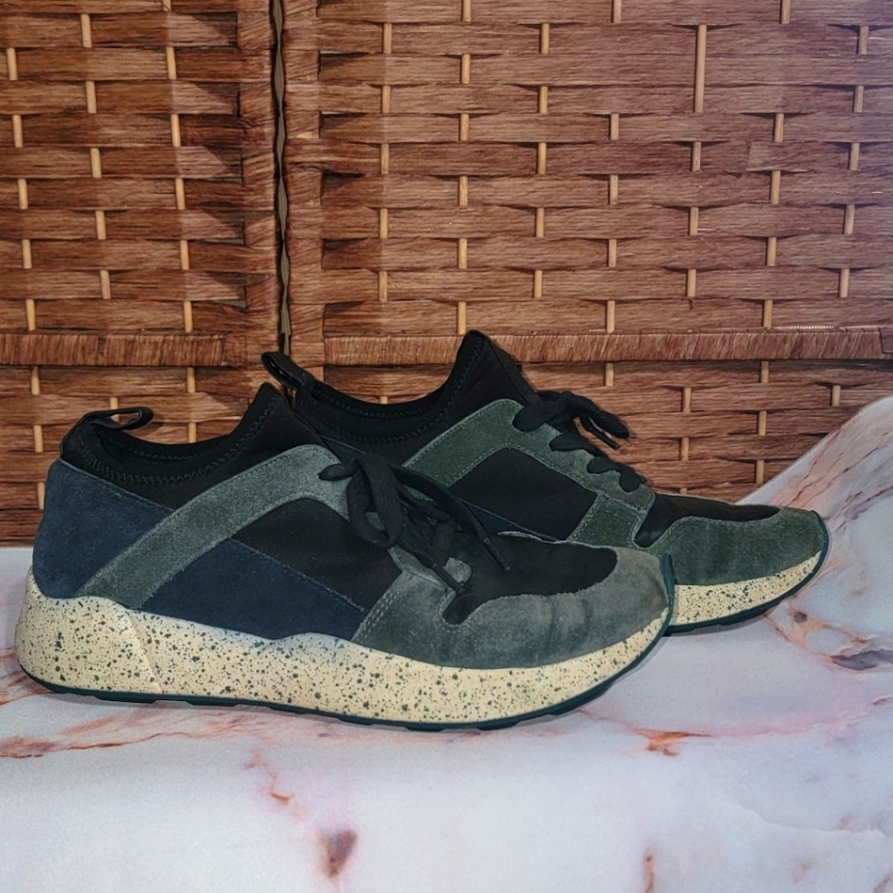Vince Galvin Mineral Black Sock Sneaker